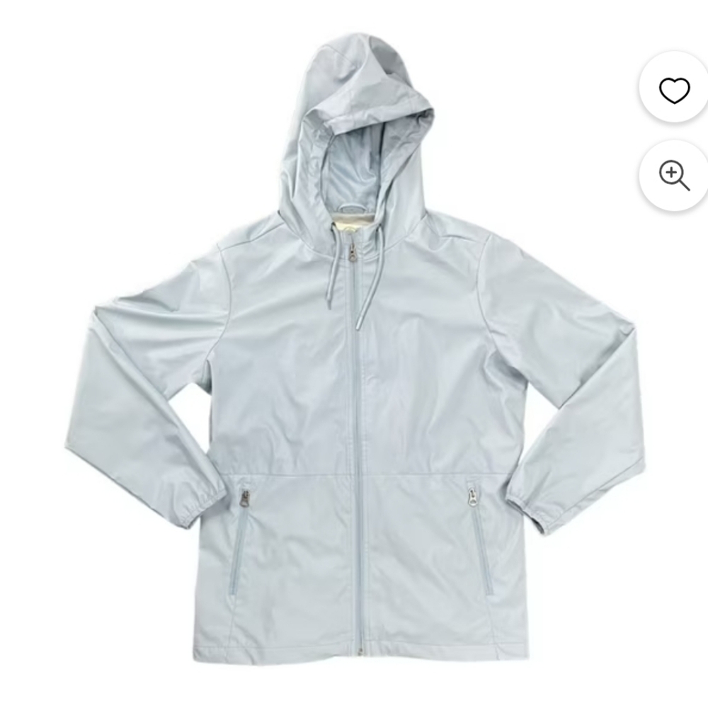 WP WeatherProof Women's Casual Lightweight Hooded Rain Jacket